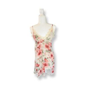 Adorable Floral Slip Style Dress with Low Rise Back and Gorgeous Lace Detailing